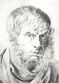 Self-portrait in chalk, 1810