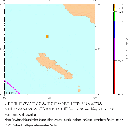 Epicentre of the earthquake, just north of Simeulue Island