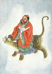 Zhang Daoling as pictured in Myths and Legends of China by E. T. C. Werner.
