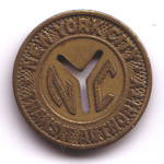 New York City subway token
