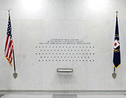 The lives of 83 fallen CIA officers are represented by 83 stars on the CIA memorial wall in the Old Headquarters building.