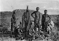 A group of Herero tribesmen, circa 1910