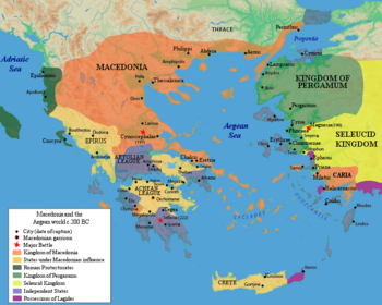 Greece and the Aegean circa 200 B.C.E.