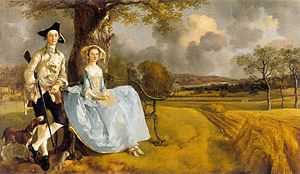 Gainsborough's Mr and Mrs Andrews (1748-1749), in the National Gallery in London, is the best known painting of his Suffolk period.