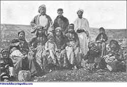 Samaritans, from a photo c. 1900 by the Palestine Exploration Fund.