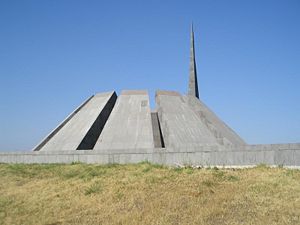 Genocide memorial at the Tsitsernakaberd hill, Yerevan