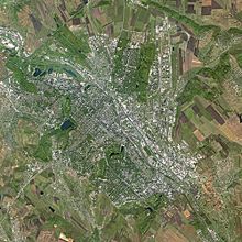 Chişinău seen from Spot Satellite.