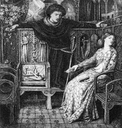 Hamlet and Ophelia by Dante Gabriel Rossetti