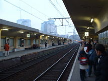 Platforms at Brussels North station.