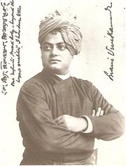 Vivekananda, founder of the Ramakrishna Mission. Chicago, 1893.