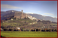 Monte Subasio and Assisi.