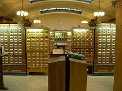Another view of the SML card catalog.