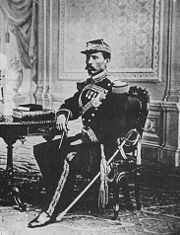 A young Porfirio Díaz in full military regalia, ca. 1867