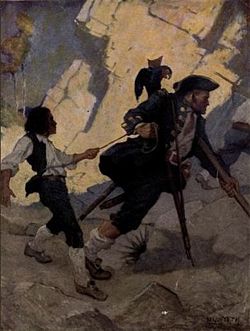 The Hostage by N.C. Wyeth, 1911, for Treasure Island by Robert Louis Stevenson