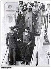 Ayatollah Ruhollah Khomeini returns to Iran to set up his version of an Islamic republic.