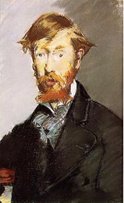 A portrait of George Moore by Édouard Manet