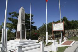 Border crossing between St Martin and Sint Maarten