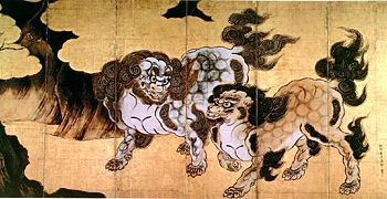 Chinese Lions Kano Eitoku, 1543-1590
