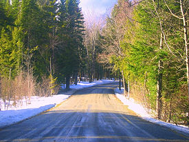 Rural Vermont road in late winter, 2006.