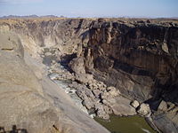 The Augrabies Falls during the dry season.