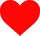 European traditional heart symbol.