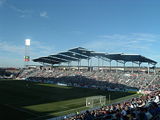 Dick's Sporting Goods Park in Commerce City, home of the Colorado Rapids Major League Soccer football club.