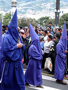 The church procession on Good Friday.