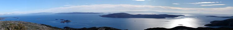 Adriatic Sea viewed from Croatia.