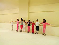 Ice skating gym class in Bilfen Primary School, Çamlıca Istanbul