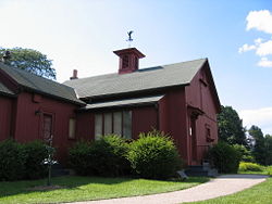 The front of Norman Rockwell's preserved studio.