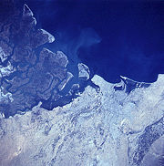 Satellite view of Karachi