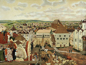The Kremlin as it might have looked in the Middle Ages, by nineteenth-century painter Apollinary Vasnetsov.