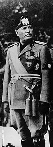 Benito Mussolini in Yugoslavia, c. 1942.