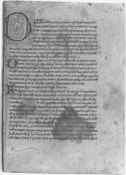 Page from a Latin translation, beginning with "Dixit algorizmi."