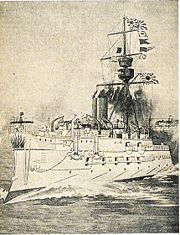 The French-built Matsushima, flagship of the Imperial Japanese Navy at the Battle of the Yalu River (1894)