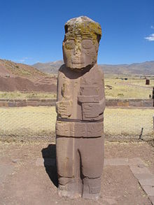 "El Fraile" in the ruins Tiwanaku