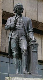 Statue of Joseph Priestley in Chamberlain Square, Birmingham