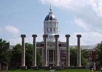 Jesse Hall and the Francis Quad on the University of Missouri campus.