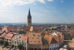 The medieval city of Sibiu