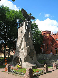 Eagles monument in Smolensk, commemorating the centenary of the Russian defeat of Napoleon.