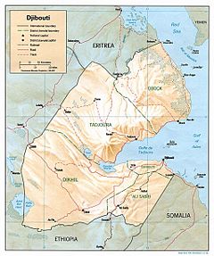 Map of Djibouti