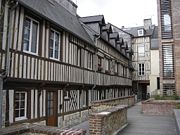 Old houses in Pont-Audemer (Normandy, France)