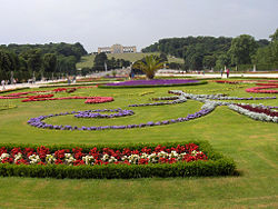 The gardens and gloriette
