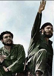 Che Guevara with Fidel Castro (Havana - April 1961)