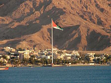 Aqaba, Jordan, as seen from Eilat