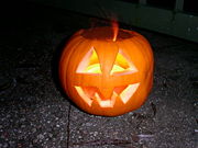 Pumpkin Jack-o'-lantern.