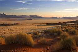 Sunset at the Namib Rand Nature Reserve, Namibia