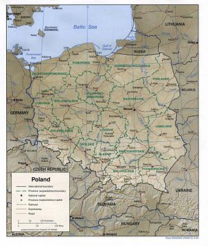 polands key landforms