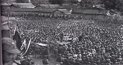 A Communist leader addressing Long March survivors.