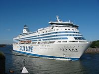 M/S Silja Symphony leaving from Helsinki.